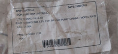 Set Shinko Q-2260-3 For Ballast Pump Turbine 2114