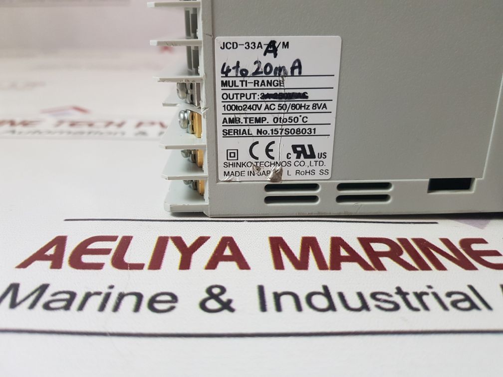 Shinko Technos Jcd-33A-a/M Temperature Controller