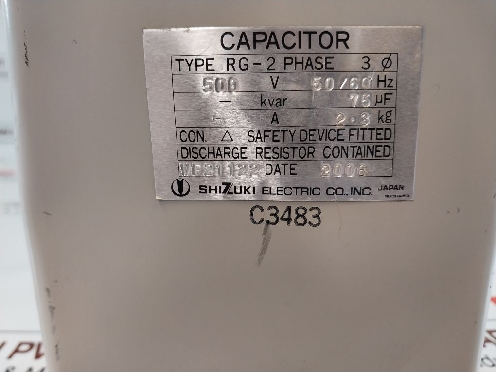 Shizuki Electric Rg-2 Capacitor