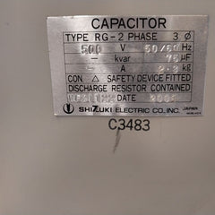 Shizuki Electric Rg-2 Capacitor