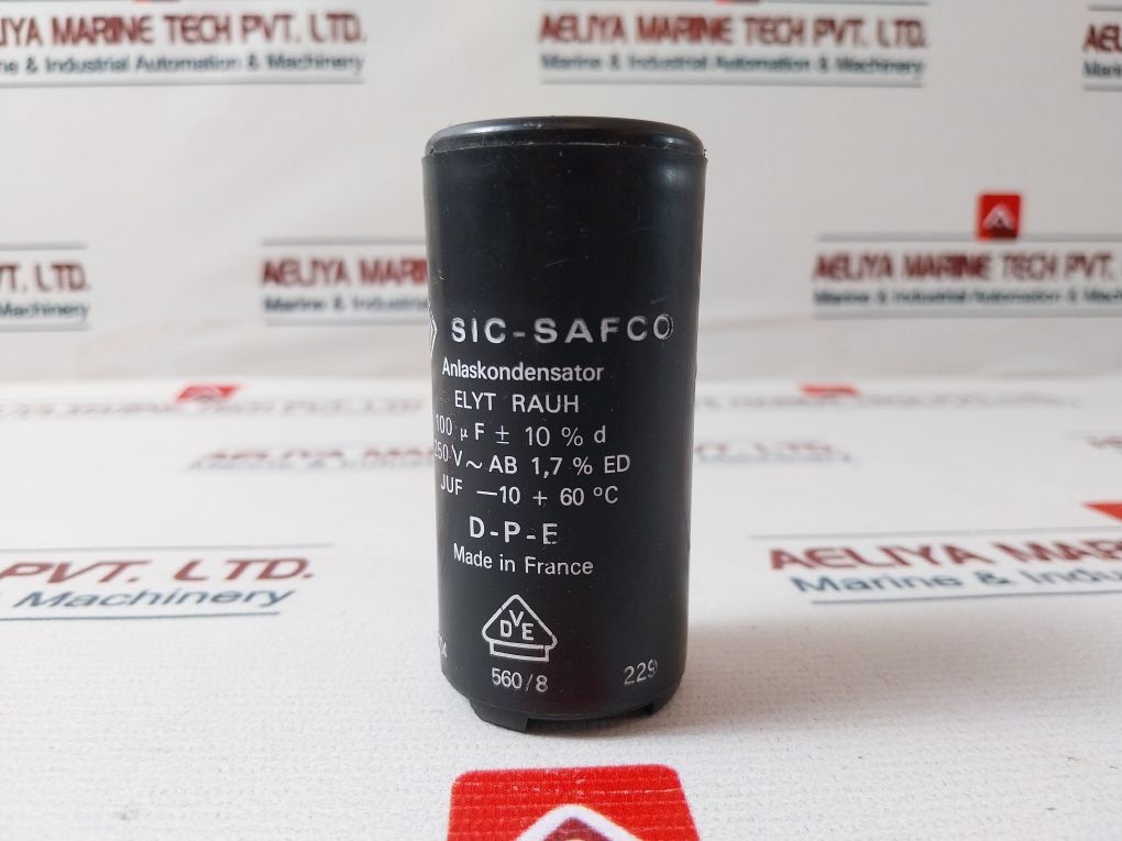 Sic-safco D-p-e Capacitor