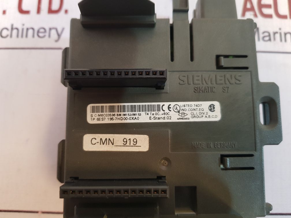 Siemens Simatic S7 195-7Hd 00-0Xa0 Bus Module