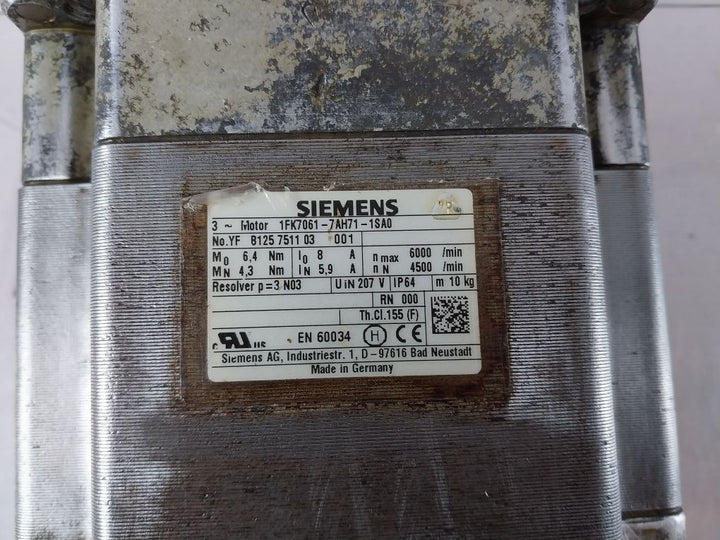 Siemens 1Fk7061-7Ah71-1Sa0