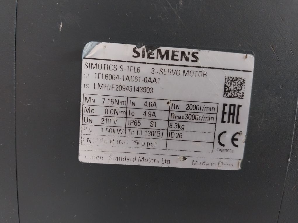 Siemens 1Fl6064-1Ac61-0Aa1