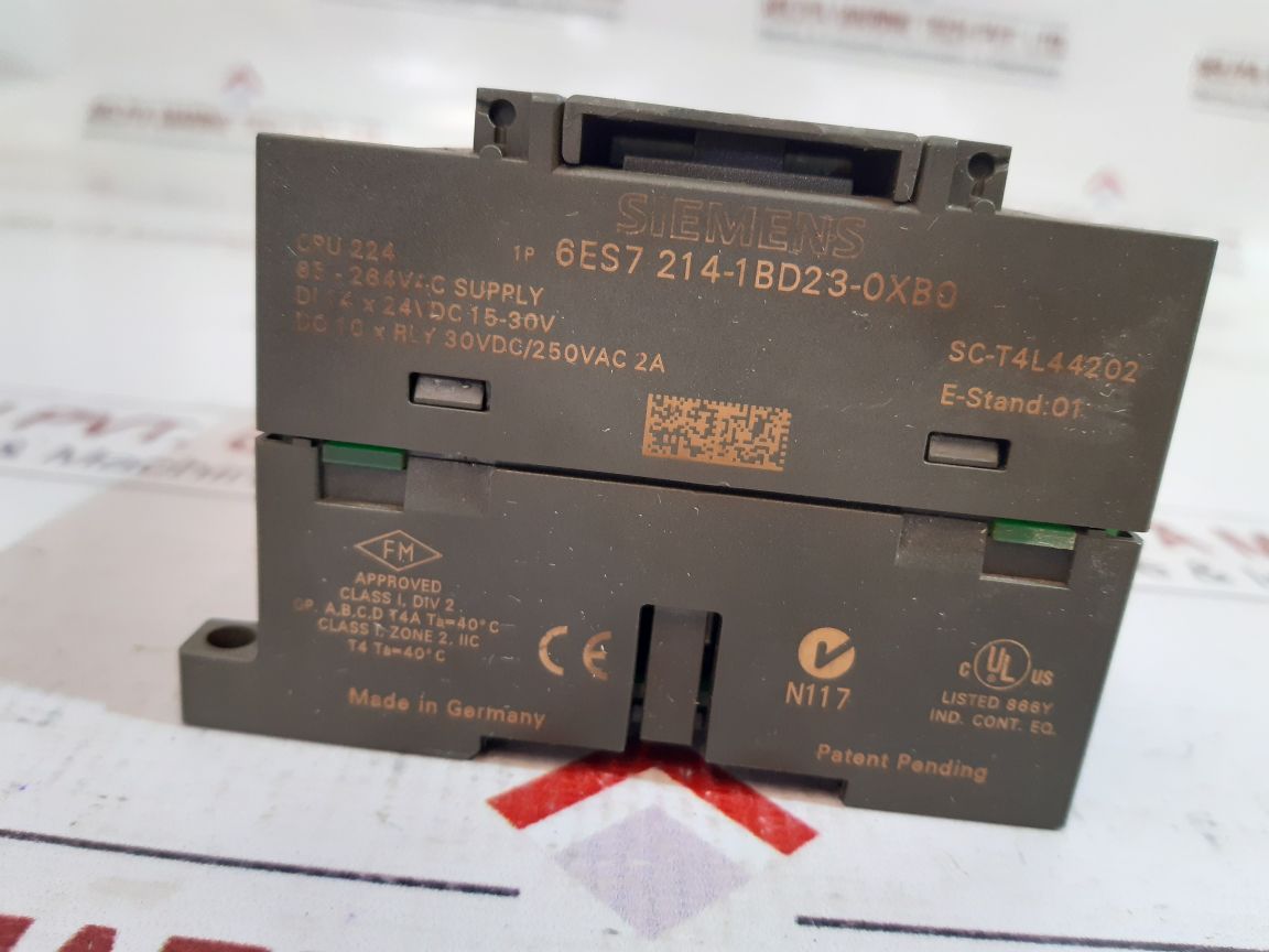 Siemens S7-200 Simatic 6Es7 214-1Bd23-0Xb0 Compact Unit