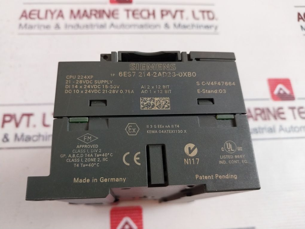 Siemens 1P 6Es7 214-2Ad23-0Xb0 Compact Unit Dc Power Supply 21-28Vdc