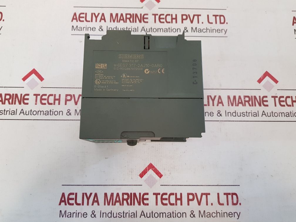 Siemens 6Es7 317-2Aj10-0Ab0 Cpu Module Cpu317-2 Dp