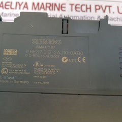 Siemens 6Es7 317-2Aj10-0Ab0 Cpu Module Cpu317-2 Dp