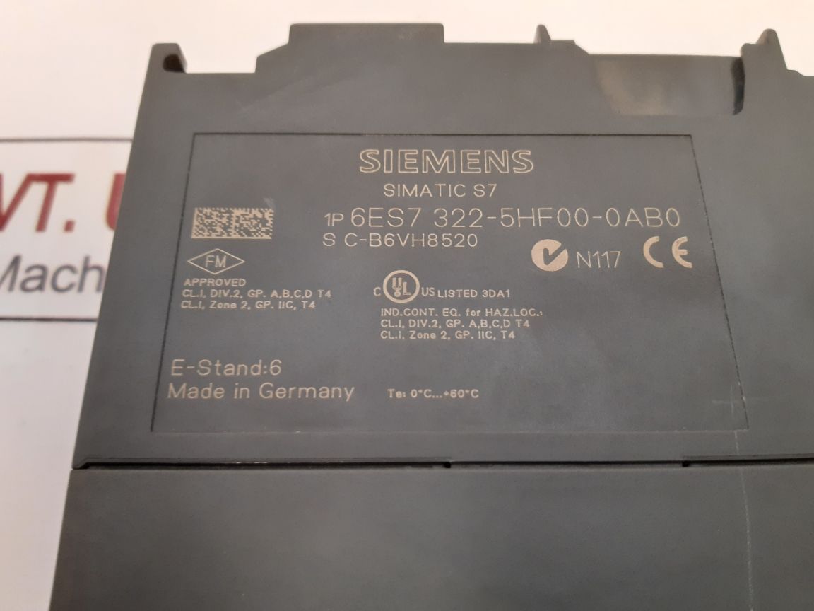 Siemens Simatic S7 6Es7 322-5Hf00-0Ab0 Digital Output Module