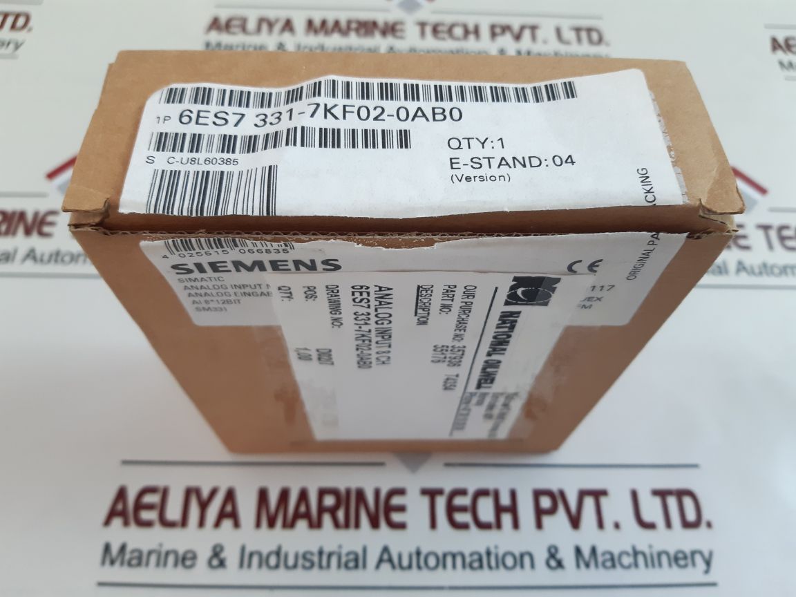 Siemens Simatic S7 6Es7 331-7Kf02-0Ab0 Analog Input Module E-stand: 4