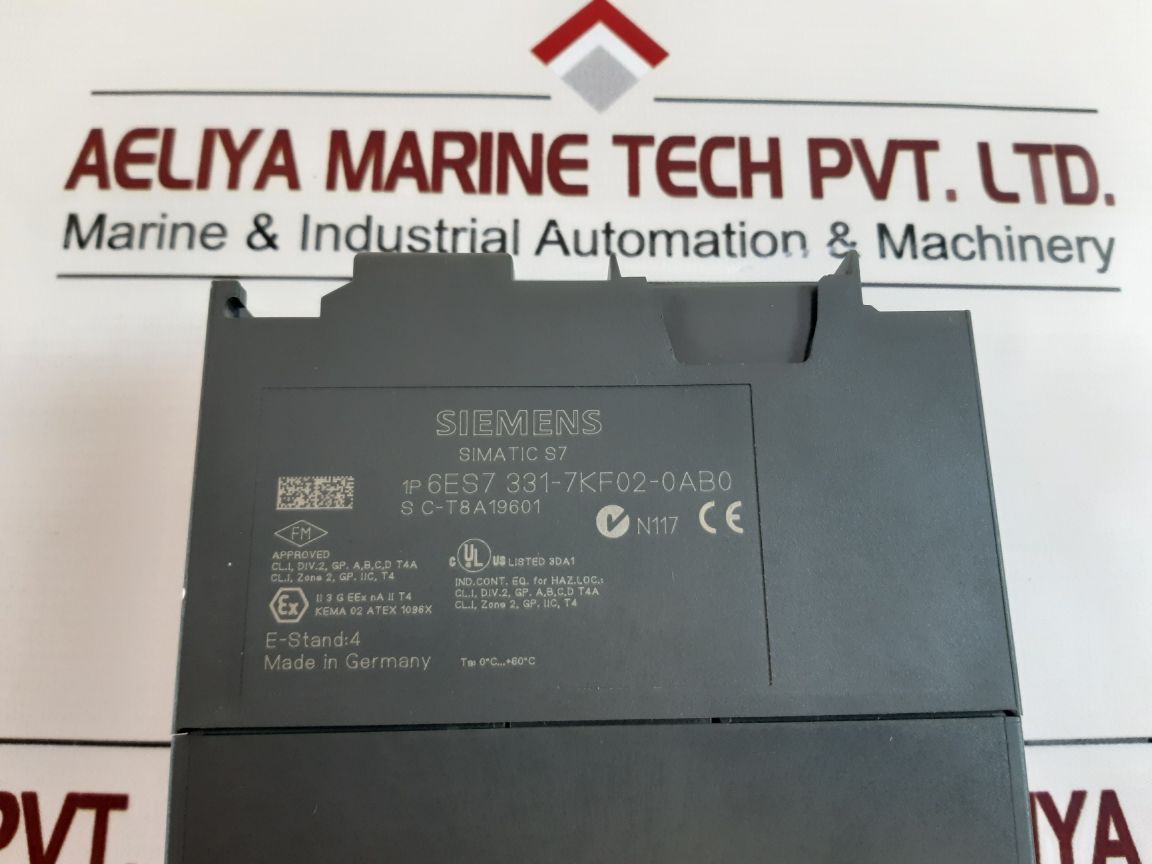 Siemens Simatic S7 6Es7 331-7Kf02-0Ab0 Analog Input Module E-stand: 4