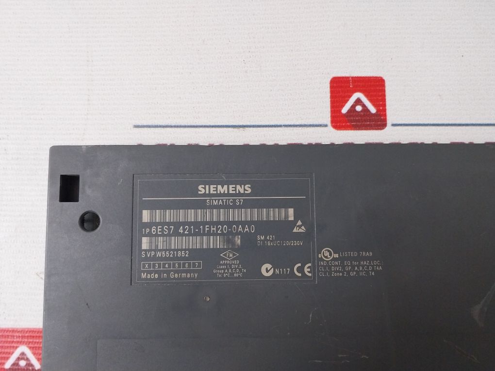 Siemens 1P 6Es7 421-1Fh20-0Aa0 Digital Input Module