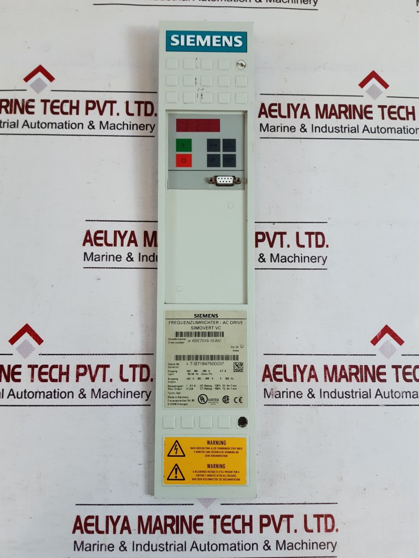 Siemens 1P 6Se7016-1Ta61 Inverter