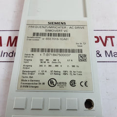 Siemens 6se7016-1ea61 drive display board 