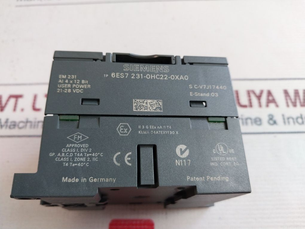 Siemens 231-0Hc22-0Xa0 Analog Input