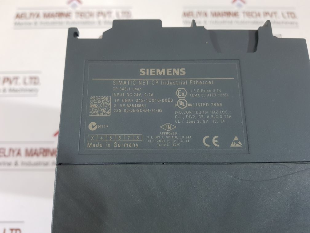 Siemens Simatic Net Cp Industrial Ethernet 307-1Ea01-0Aa0