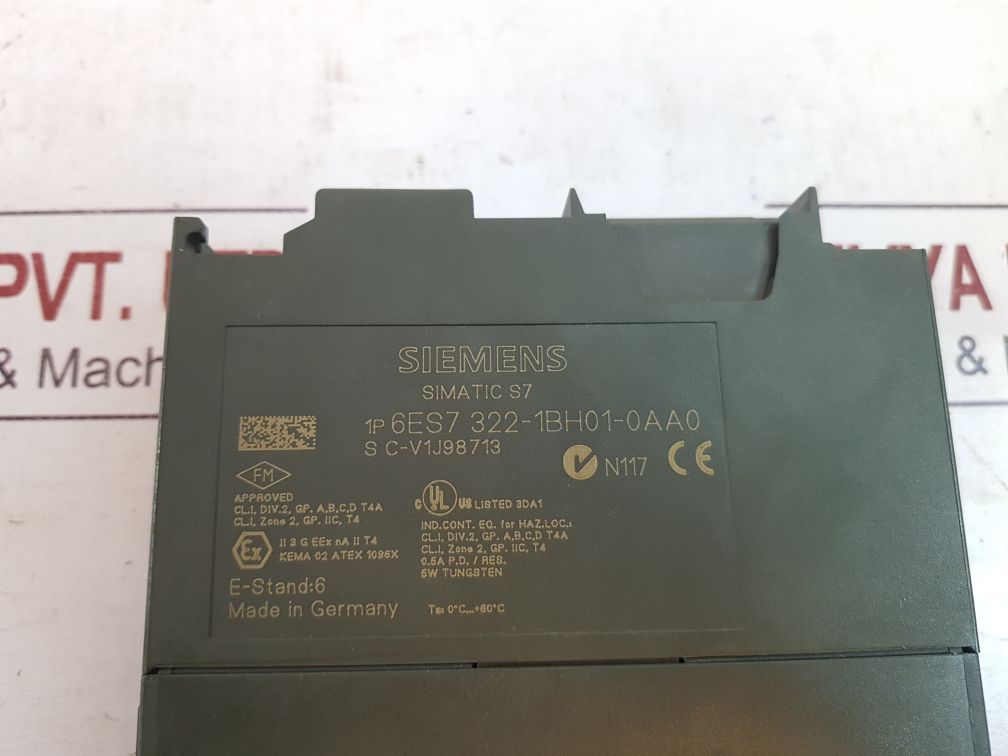 Siemens Sm322 Simatic S7 6Es7 322-1Bh01-0Aa0 Digital Output Module