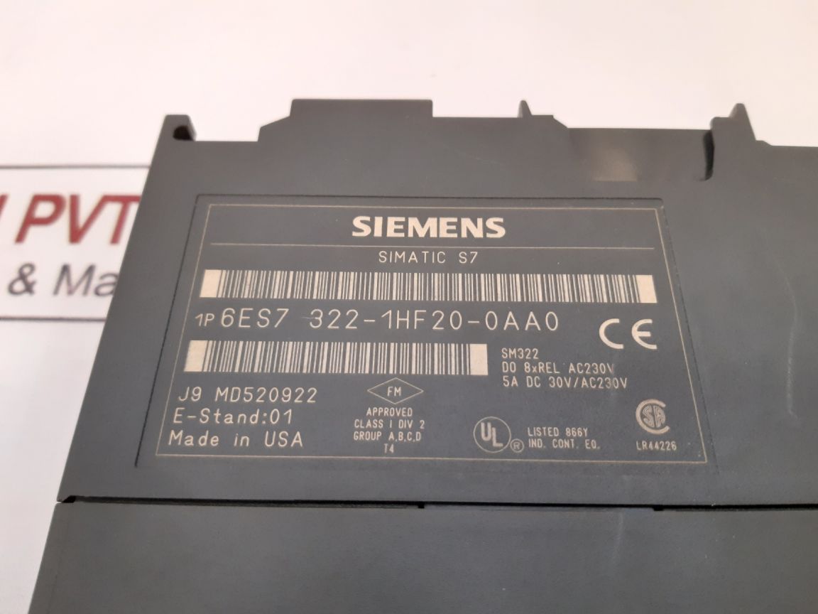 Siemens Simatic S7 Sm322 6Es7 322-1Hf20-0Aa0 Digital Output Module