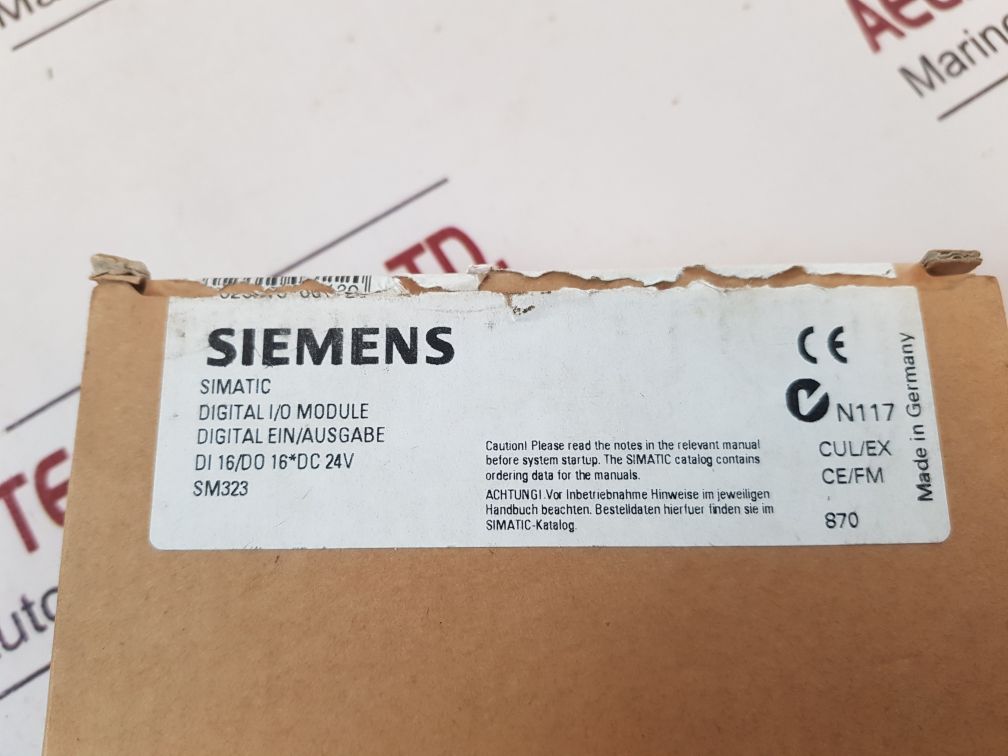 Siemens 323-1bl00-0aa0 digital i/o module e-stand: 7