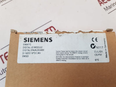 Siemens 323-1bl00-0aa0 digital i/o module e-stand: 7