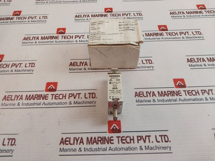 Siemens 3Na3 817 Fuse-link Nh000-gl/Gg 500V/120Ka