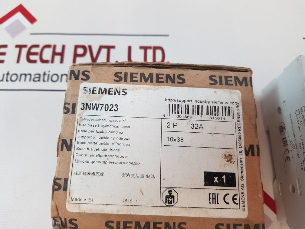 Siemens 3Nw7023 Fuse Holder 32A
