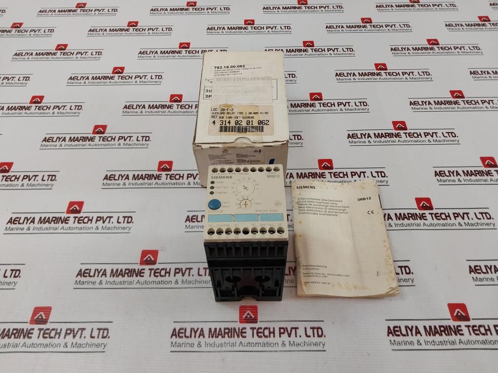 Siemens 3Rb1246-1Eg00 Electronic Overload Relay 690V 50/60 Hz