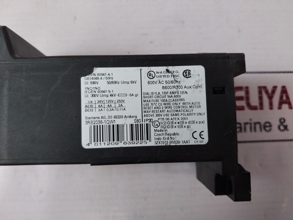 Siemens 3Rb2036-1Qw1 6 Kv