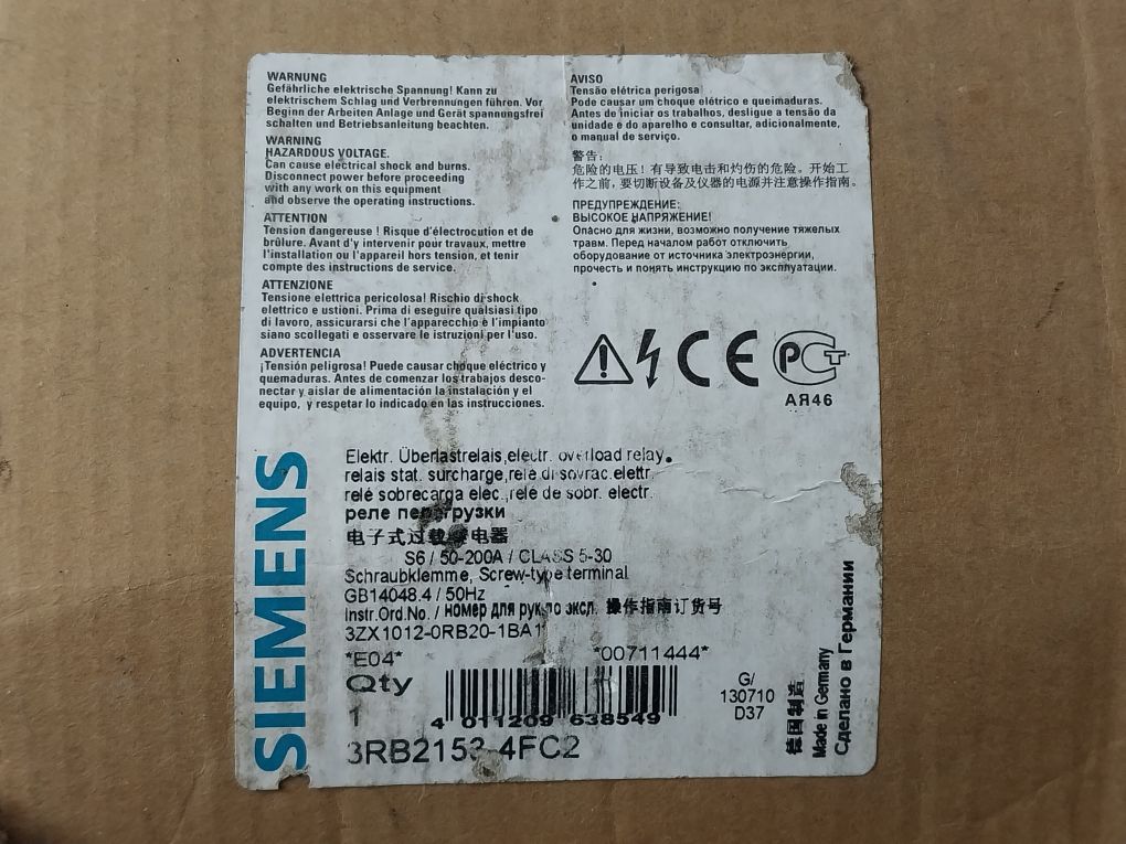 Siemens 3Rb2153-4Fc2 601A