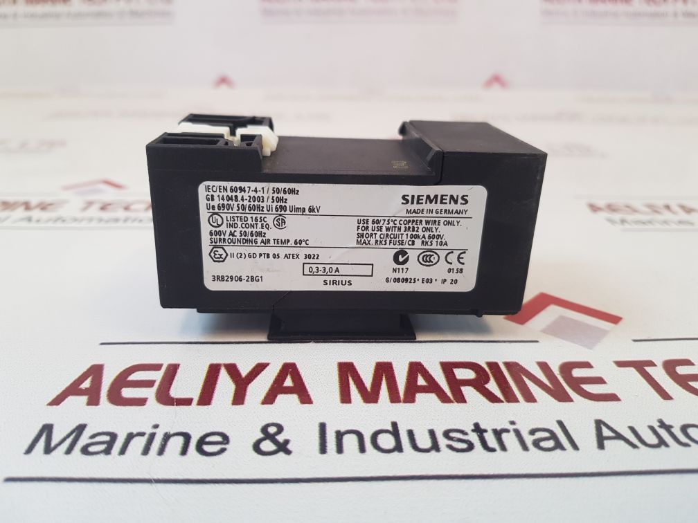 Siemens 3Rb2906-2Bg1 Current Transformer 0,3-3,0A