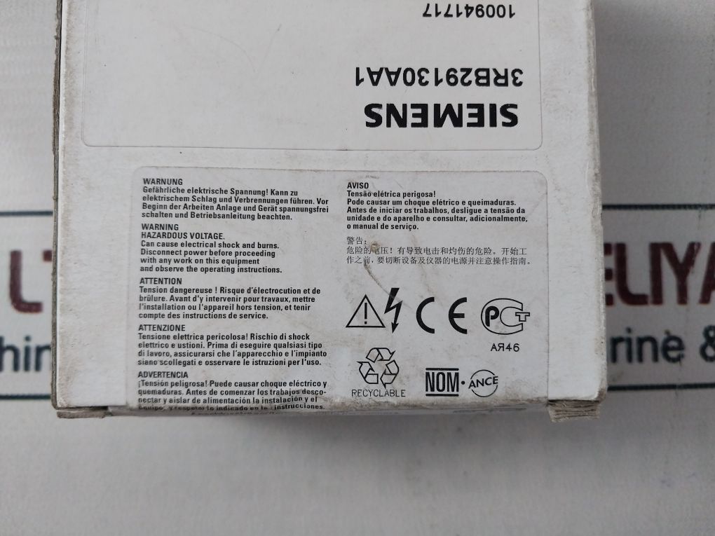 Siemens 3Rb2913-0Aa1 Terminal Support 100941717