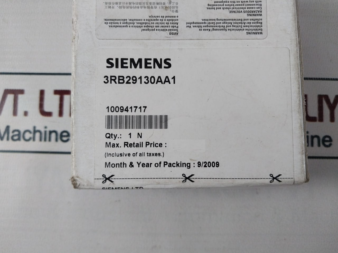 Siemens 3Rb2913-0Aa1 Terminal Support 100941717