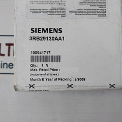 Siemens 3Rb2913-0Aa1 Terminal Support 100941717