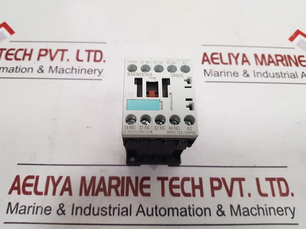 Siemens 3Rh1122-1Ap00 Contactor Relay 240V Ac