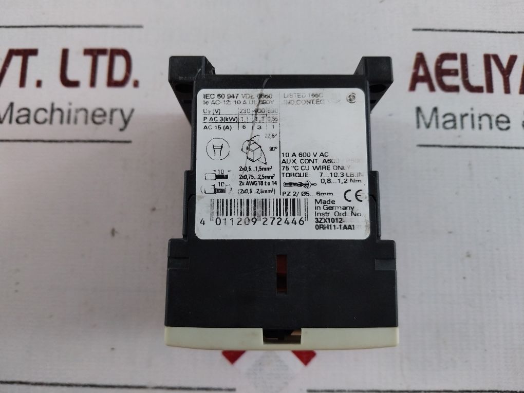 Siemens 3Rh1122-1Ap00 Contactor Relay