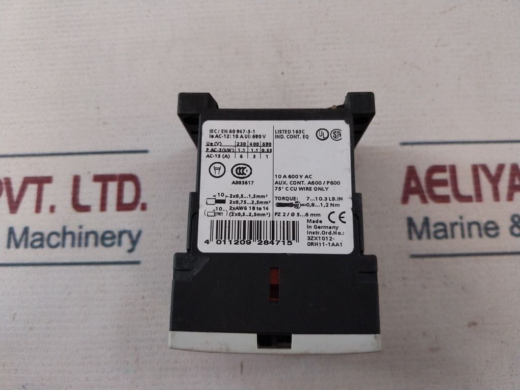 Siemens 3Rh1122-1Kb40 Coupling Contactor
