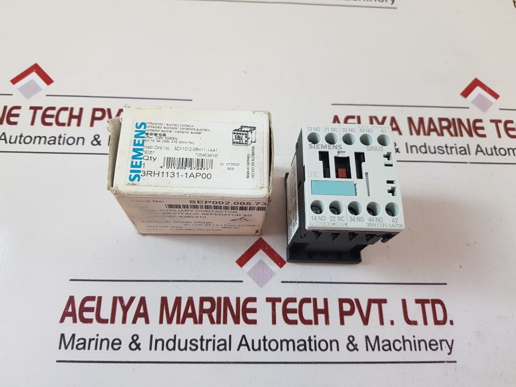 Siemens 3Rh1131-1Ap00 Contactor
