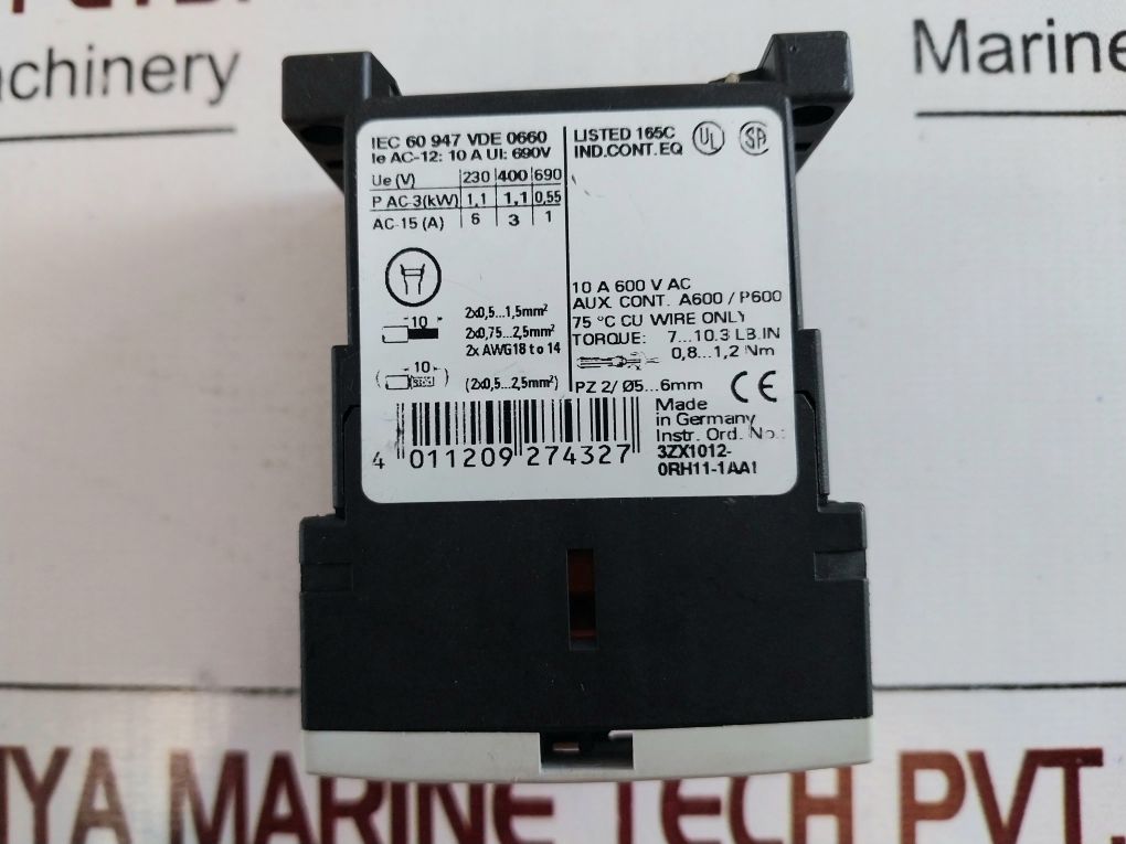 Siemens 3Rh1131-1Bb40 Contactor Relay