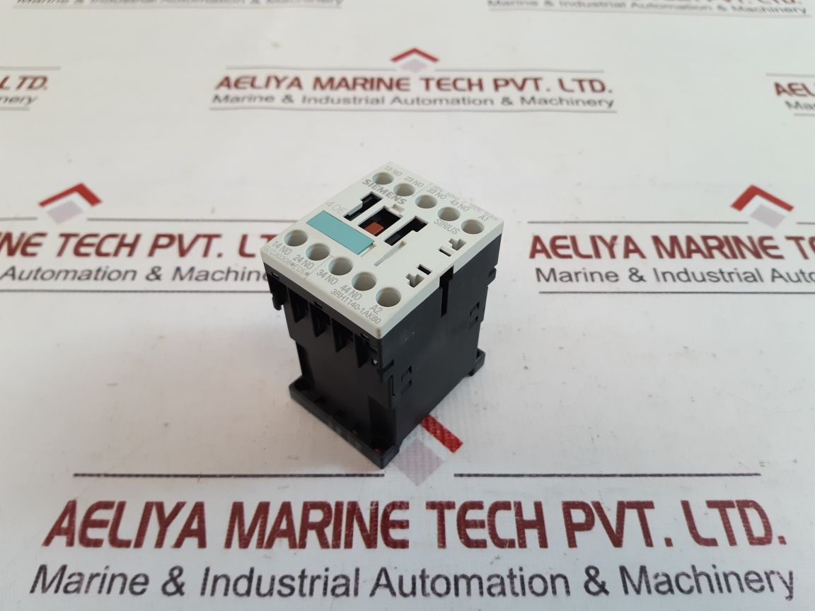 Siemens 3Rh1140-1Ak60 Control Relay 10A 600Vac