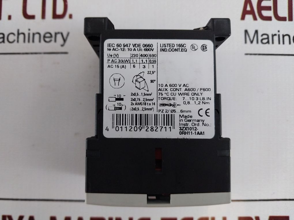 Siemens 3Rh1140-1Bf40 Control Relay