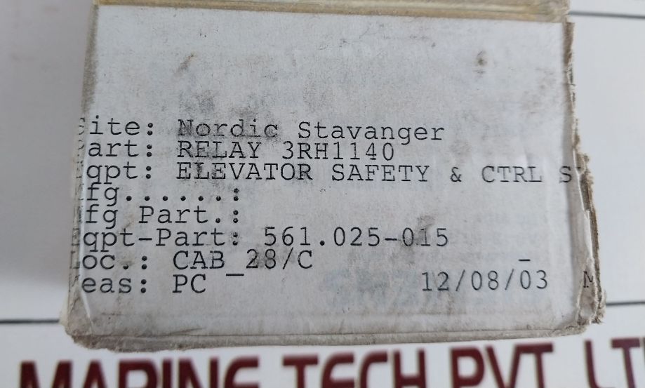Siemens 3Rh1140-1Bf40 Control Relay