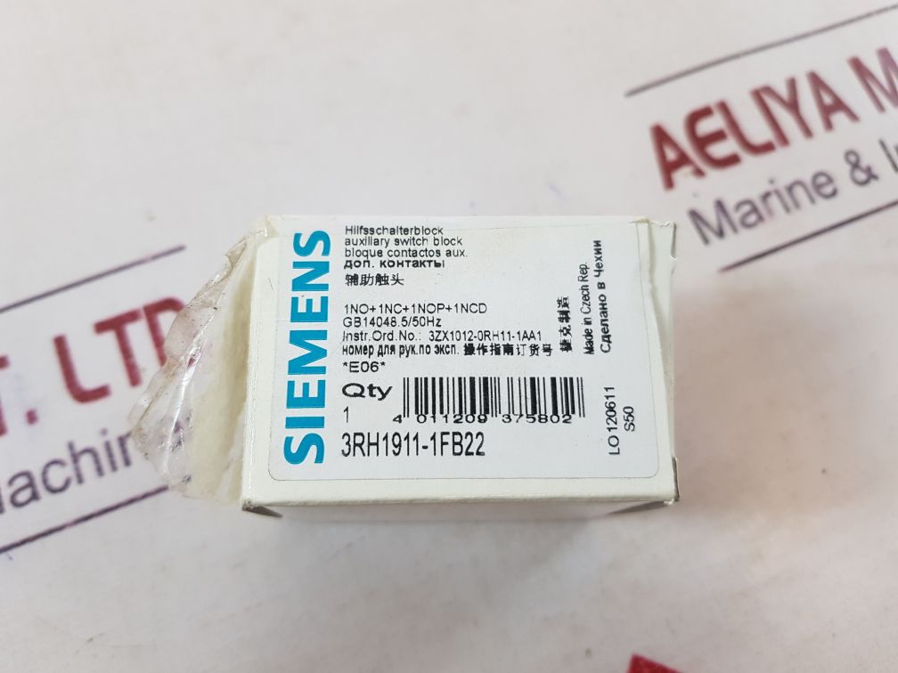 Siemens 3Rh1911-1Fb22 Switch Block