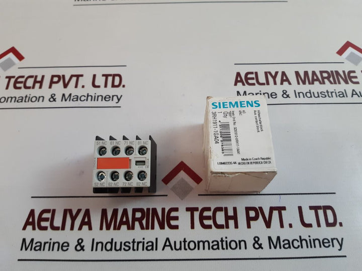 Siemens 3Rh1911-1Ga04-3Aa1 Auxiliary Contact Block
