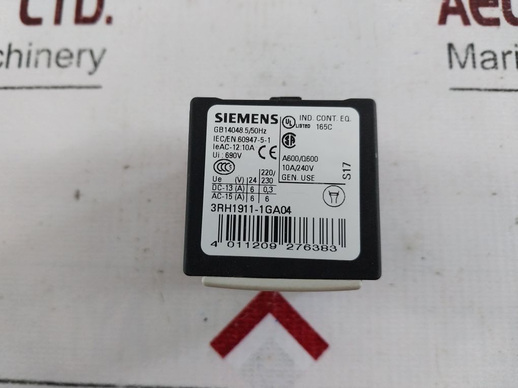 Siemens 3Rh1911-1Ga04 10A 690V