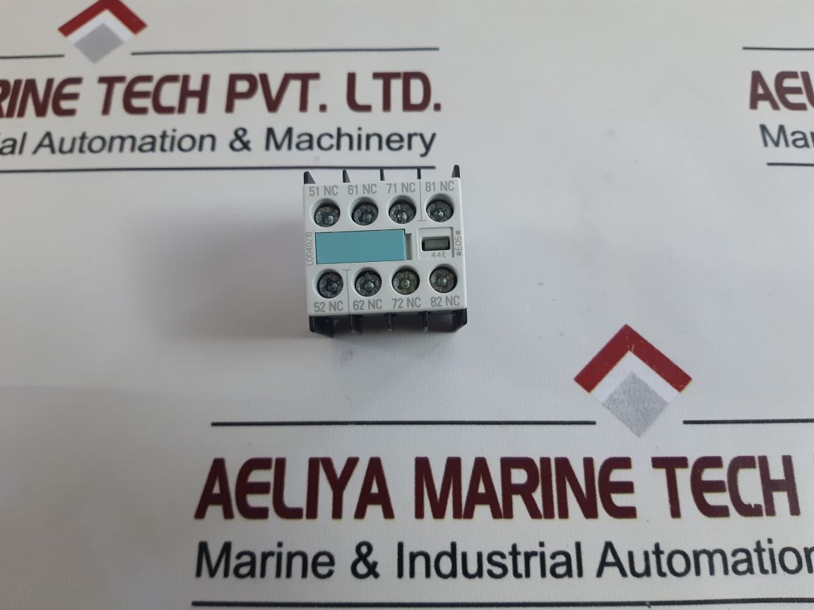 Siemens 3Rh1911-1Ga04 Auxiliary Contact Block
