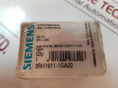 Siemens 3Rh1911-1Ga22 Auxiliary Contact Block