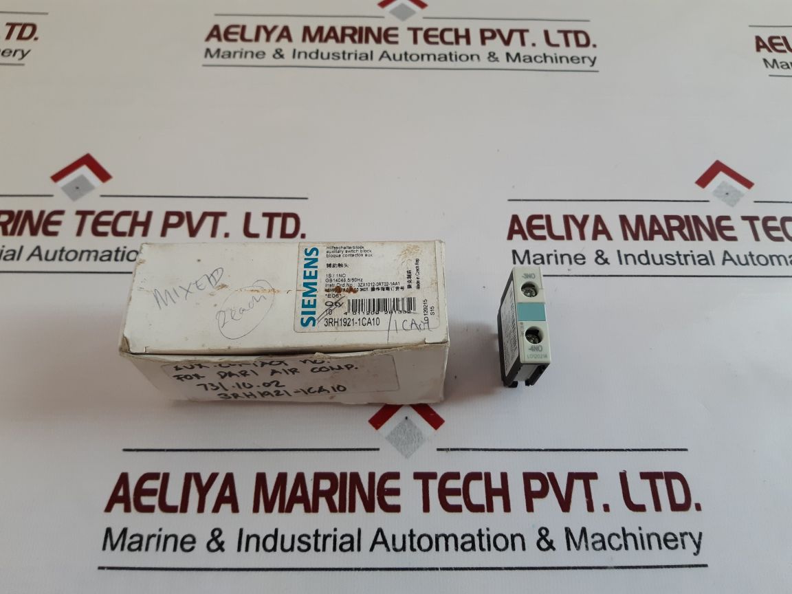 Siemens 3Rh1921-1Ca10 Auxiliary Contact Block 10A240V
