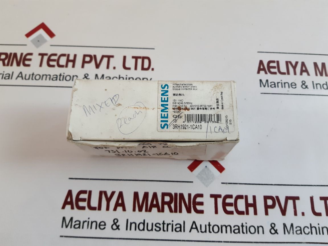Siemens 3Rh1921-1Ca10 Auxiliary Contact Block 10A240V
