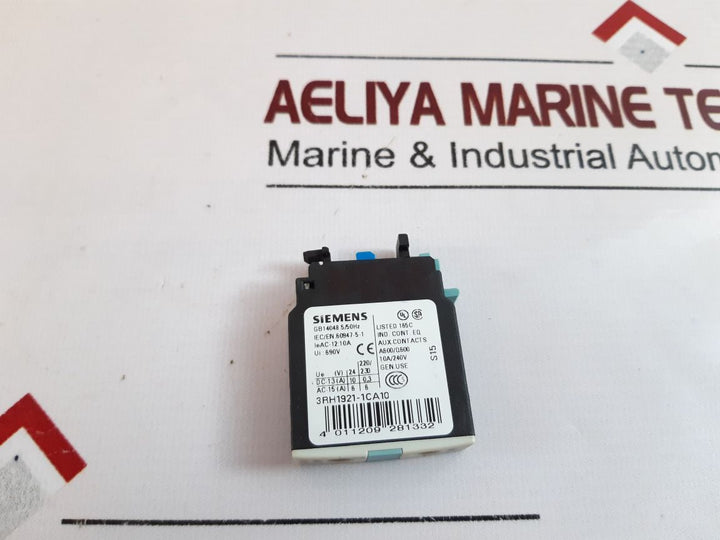 Siemens 3Rh1921-1Ca10 Auxiliary Contact Block 10A240V
