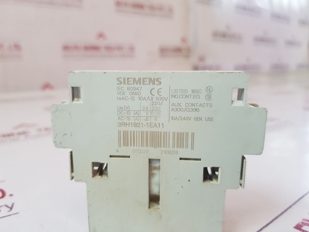 Siemens 3Rh1921-1Ea11 Auxiliary Contact Block